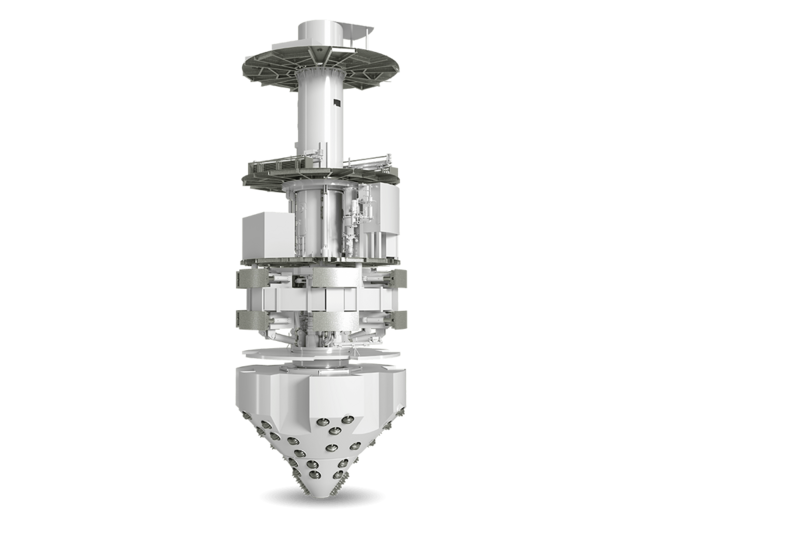 3D illustration of a Shaft Boring Extension Machine
