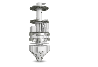 3D illustration of a Shaft Boring Extension Machine