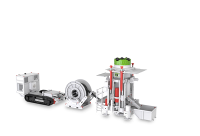 3D illustration of a boxhole boring machine 