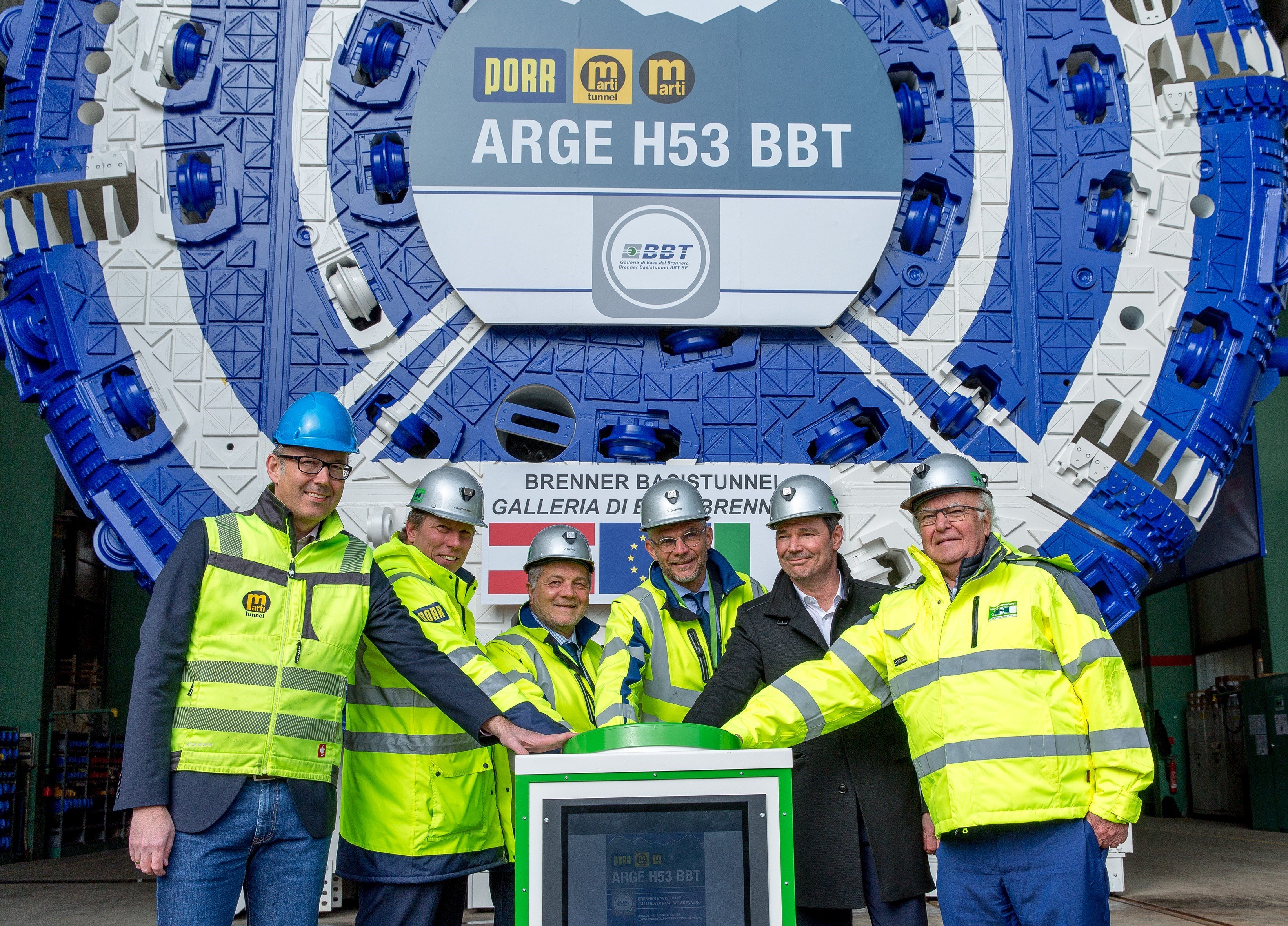 Siebte Tunnelbohrmaschine für das Rekordprojekt am Brenner übergeben